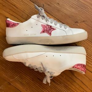 Sparkle-starred sneakers